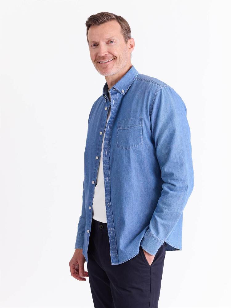 Chambray skjorte