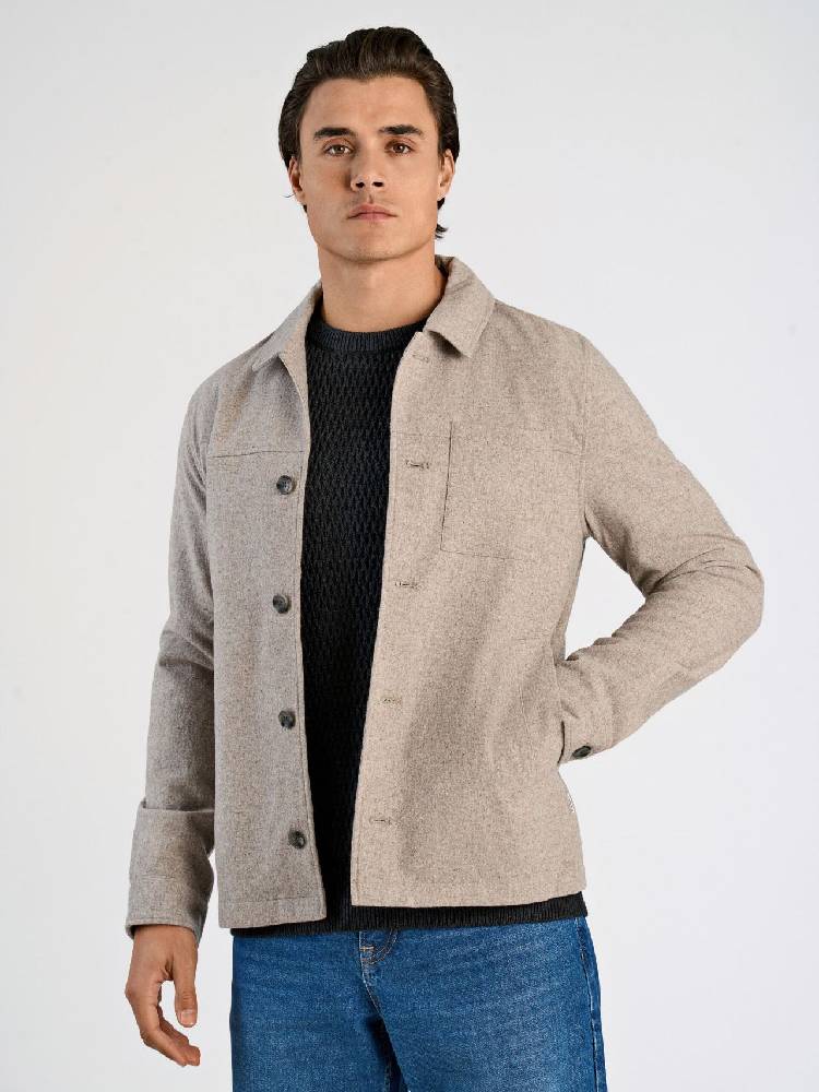 Cropped length overshirtjacket