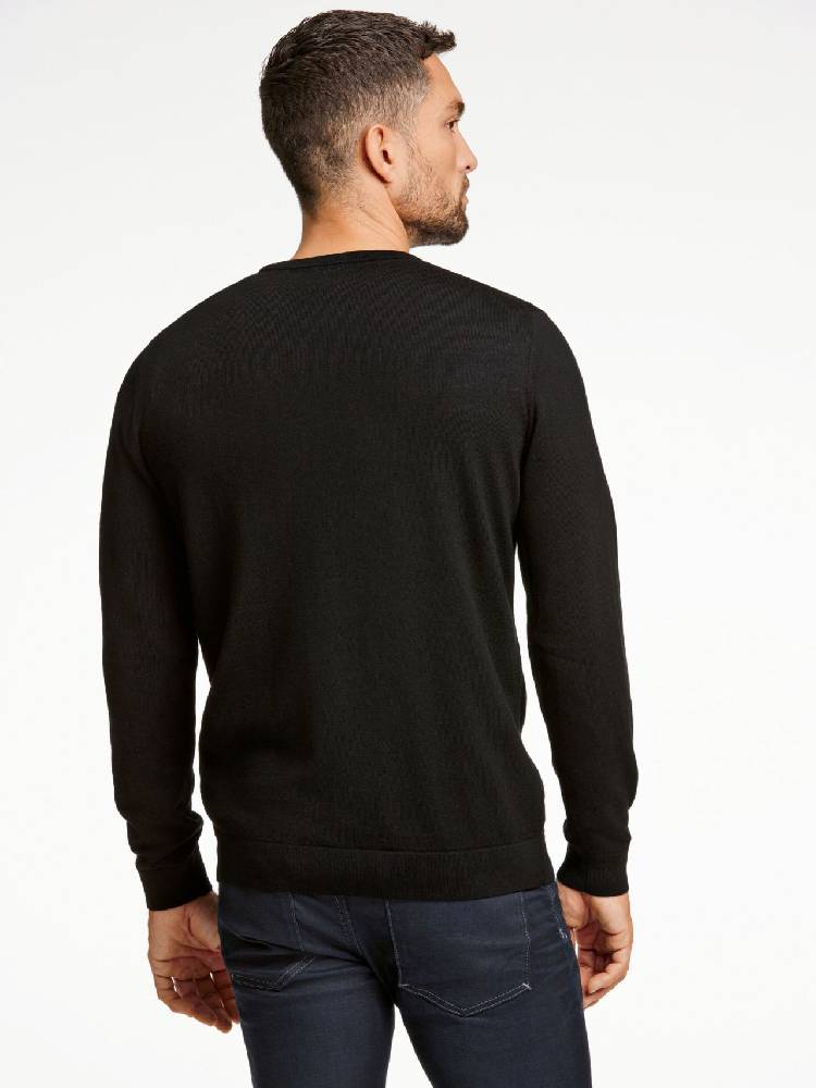 100% merino crew neck knit