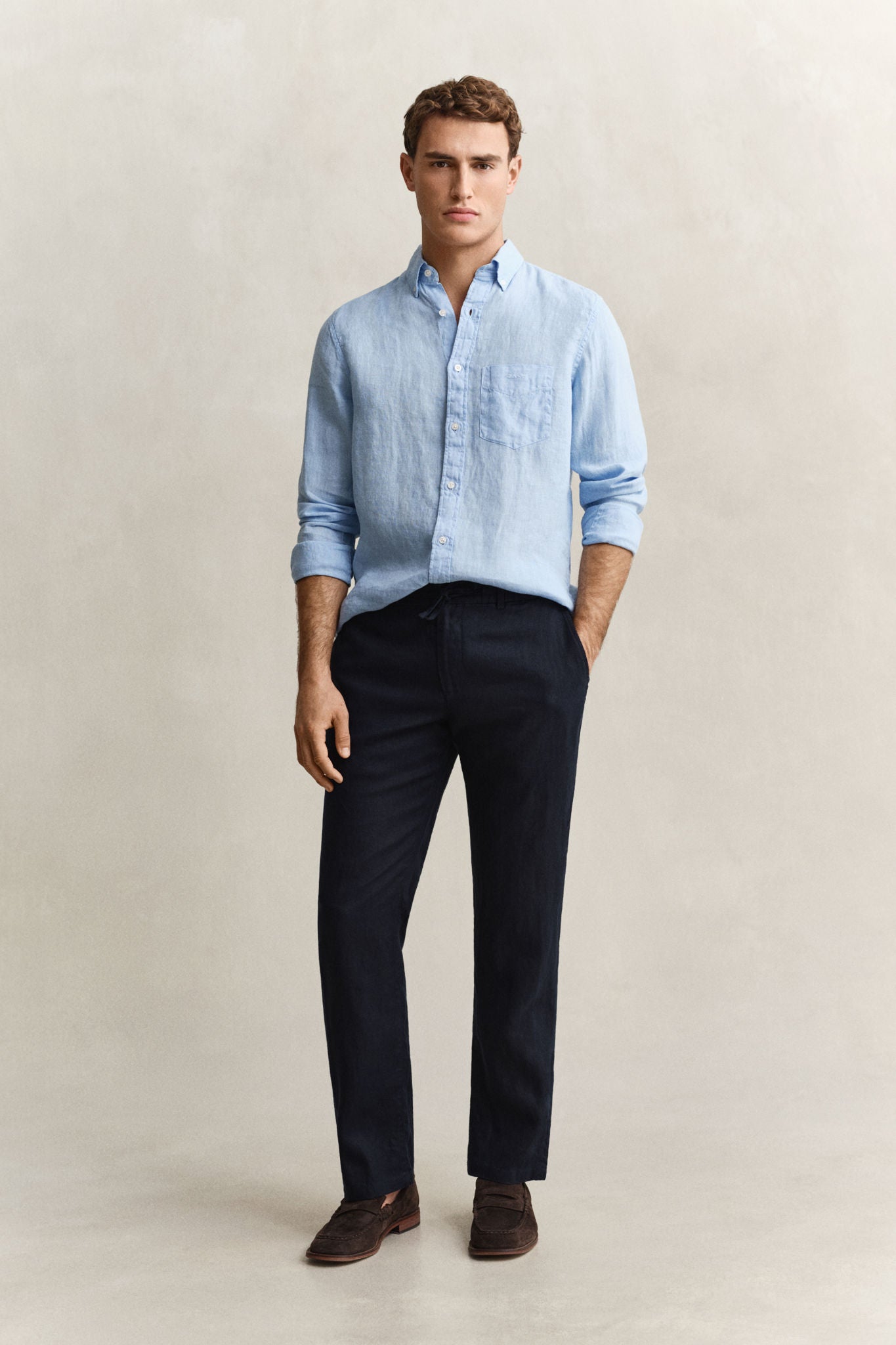Reg Linen Ds Pants
