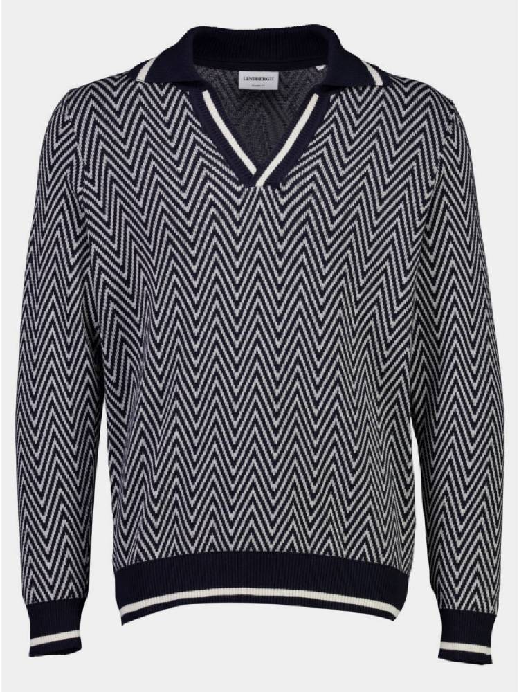 V-neck L/S polo