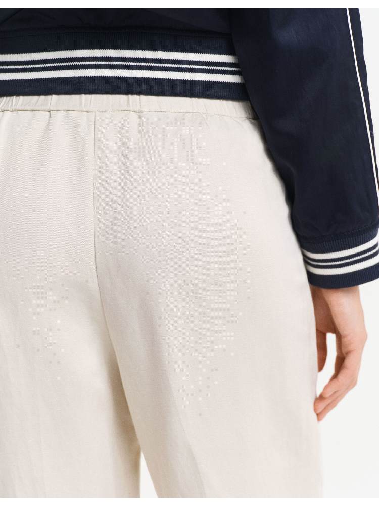 LINEN BLEND PULL ON PANTS