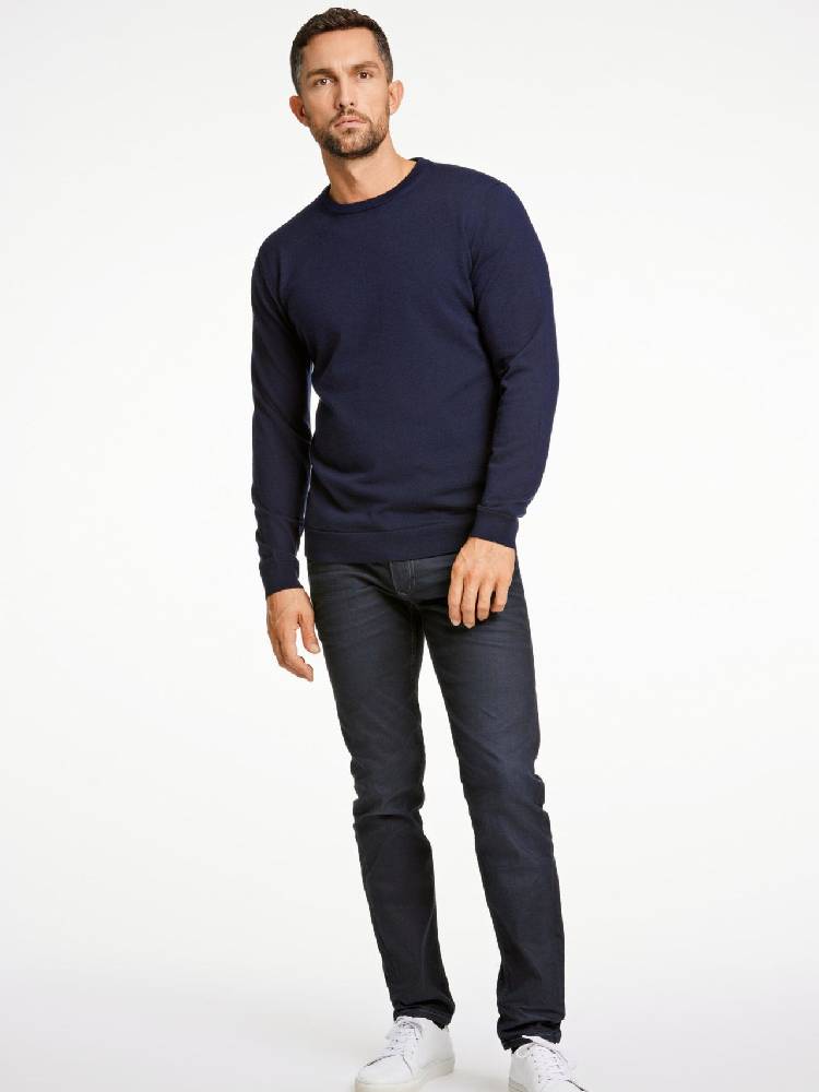 100% merino crew neck knit