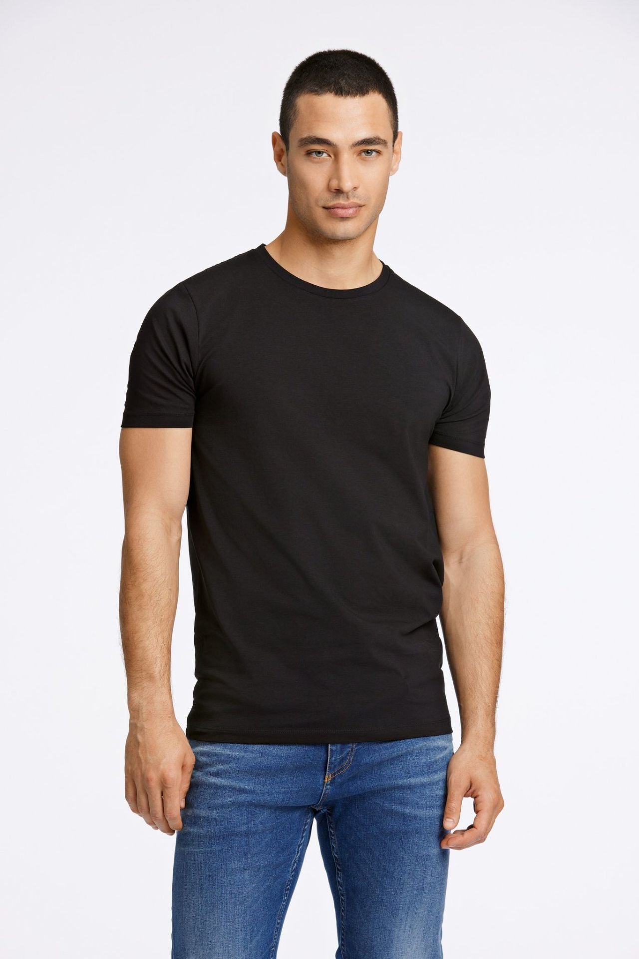 Mens stretch crew neck tee S/S