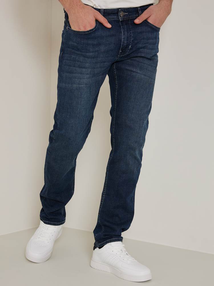 Pierre deep blue stretch