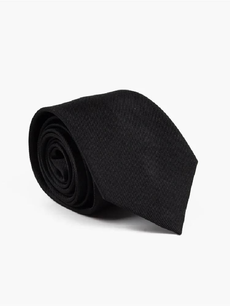 100% silk tie 7,6 cm width Solid