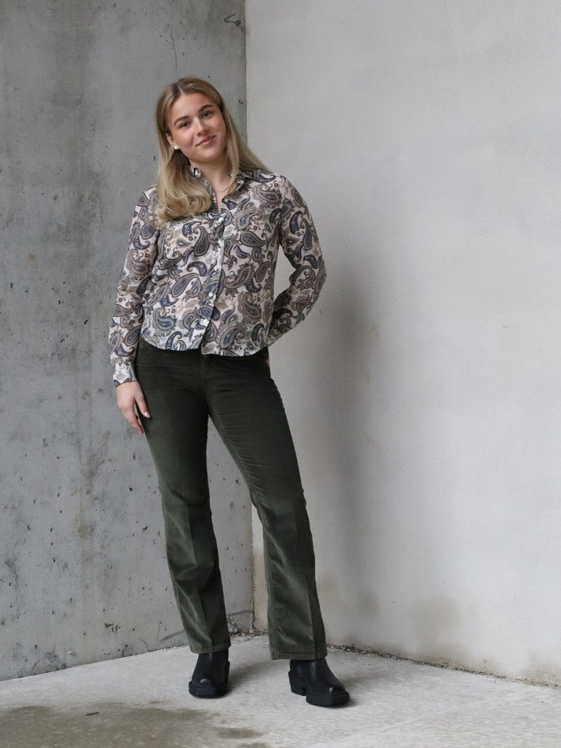 REG PAISLEY COT SILK SHIRT