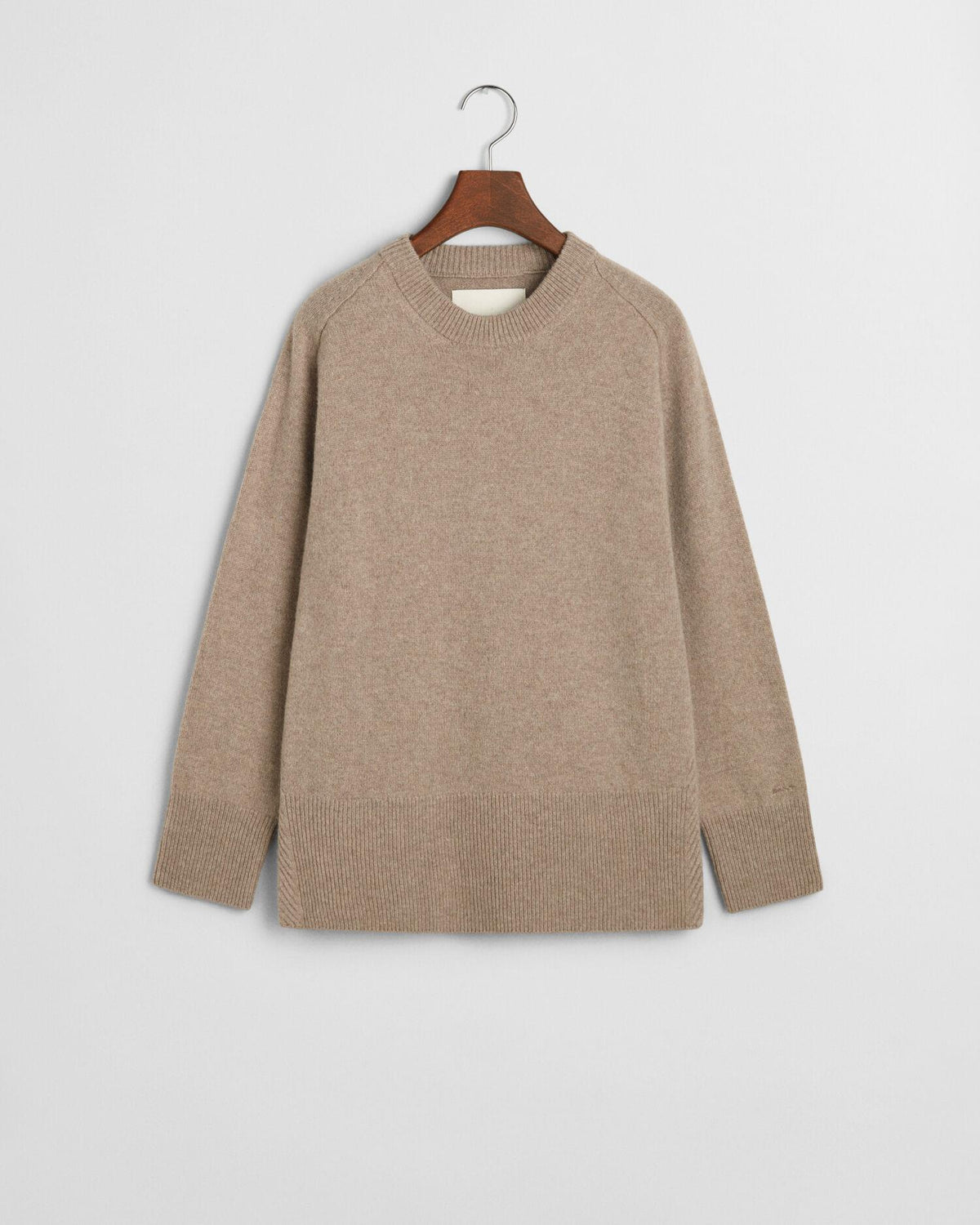 HERRINGBONE DETAIL C-NECK