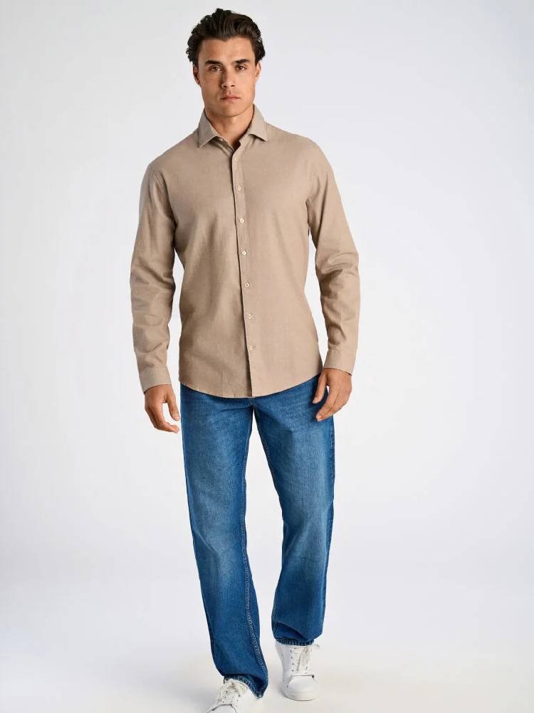 Soft Indigo Stretch Shirt L/s