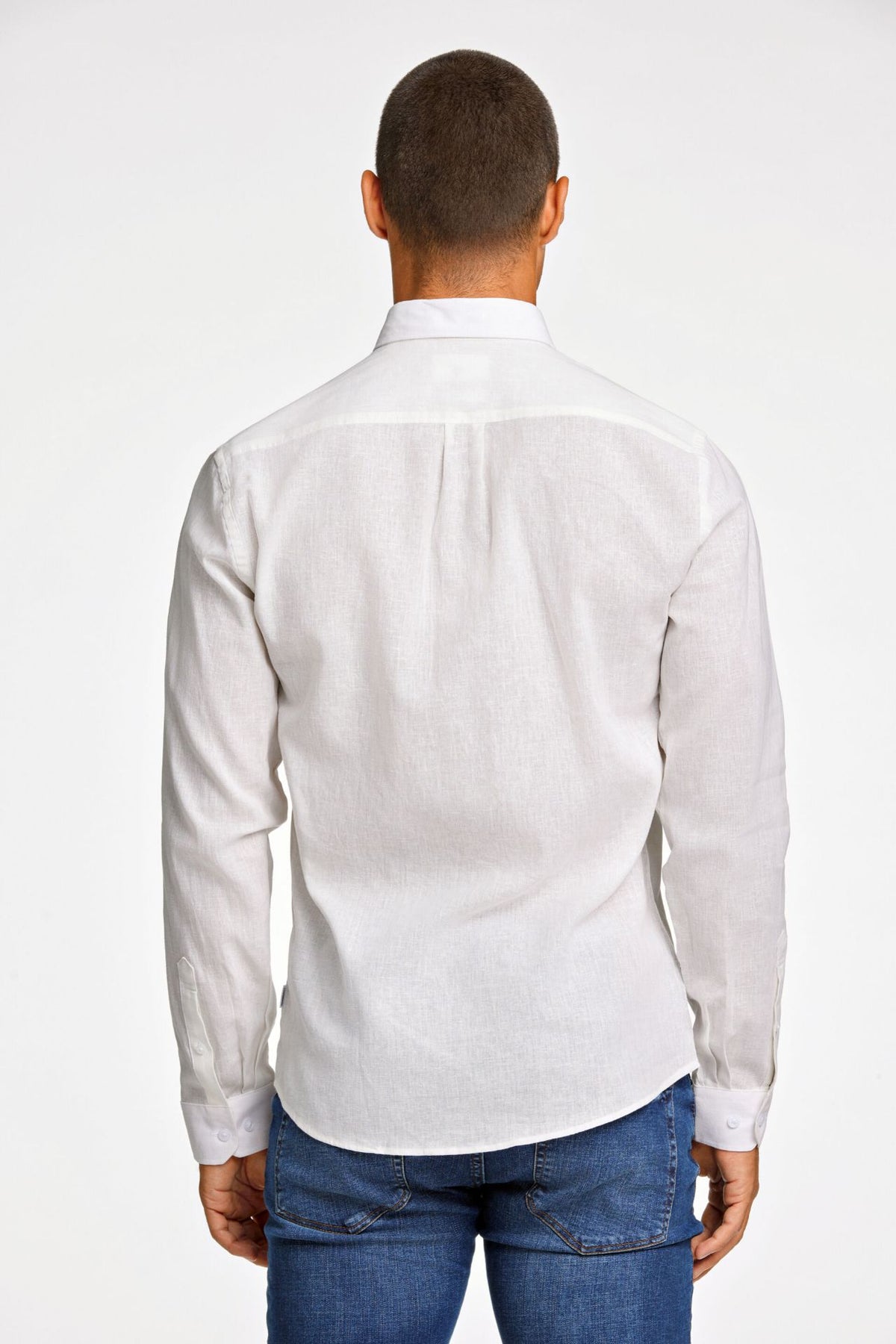 Linen/cotton shirt L/S
