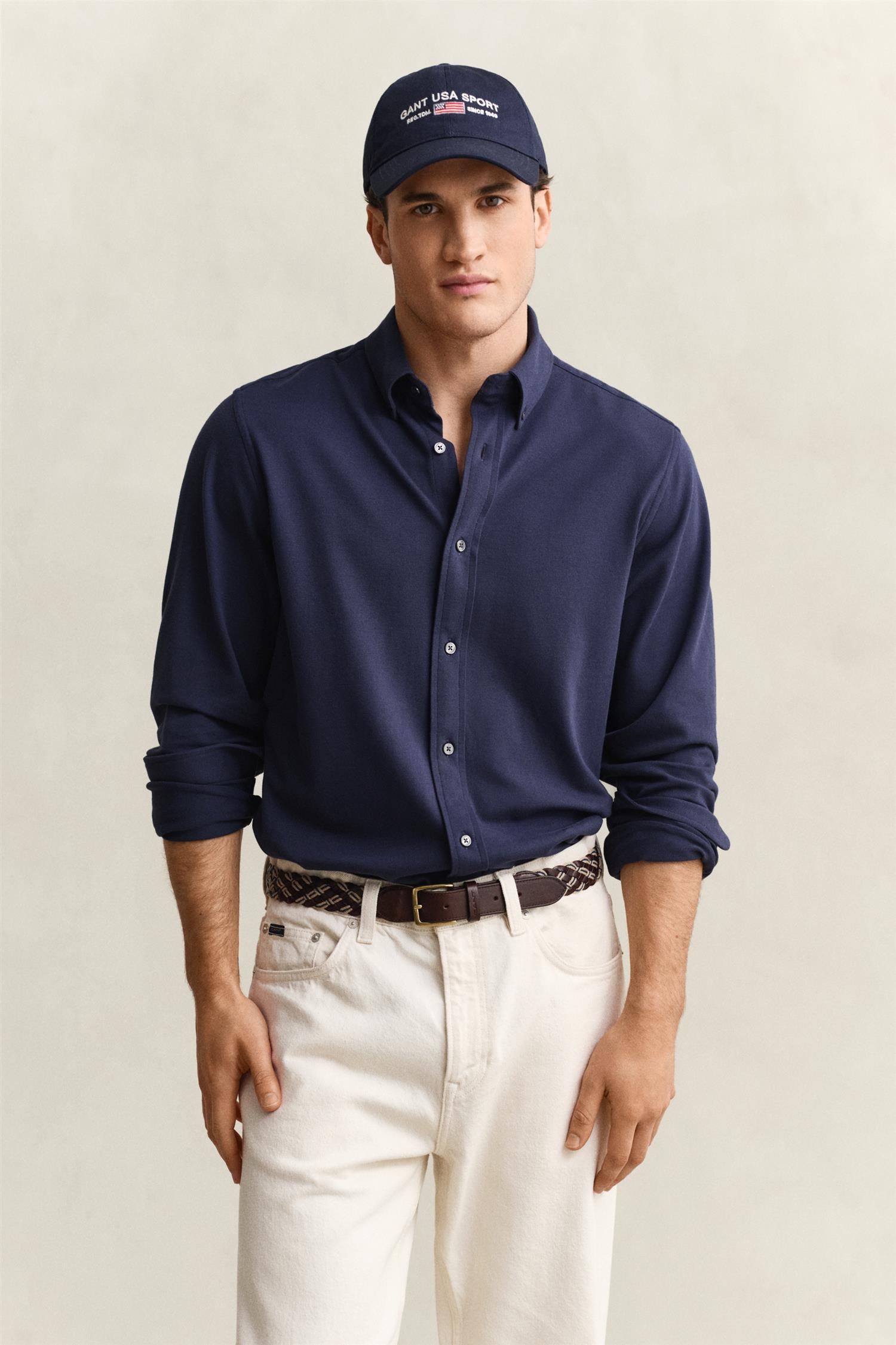 REG JERSEY PIQUE STRETCH SHIRT