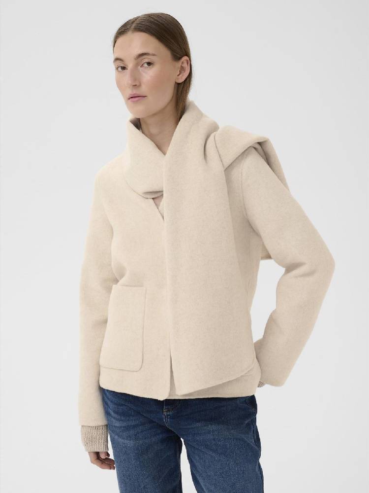 Haizleyiw Scarf Coat