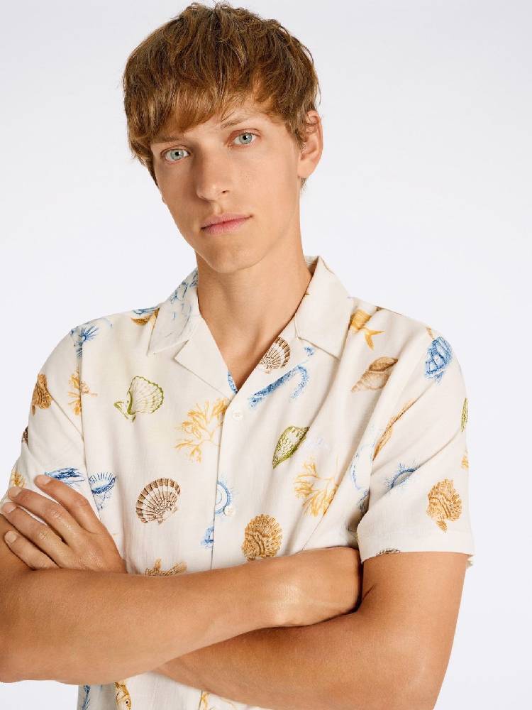 Cotton/Viscose blend S/S shirt