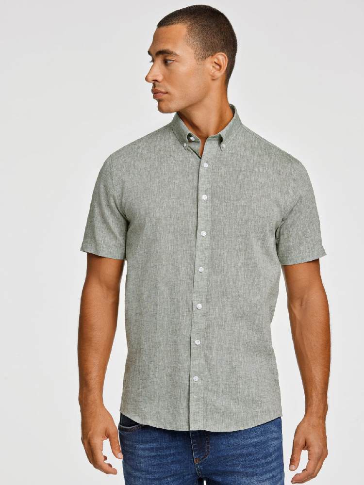 Linen/cotton shirt S/S