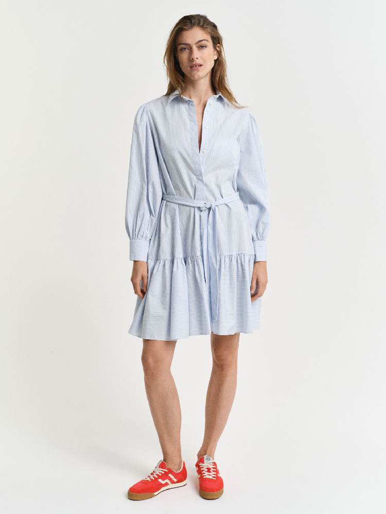 REG CLASSIC POPLIN STRIPED DRESS