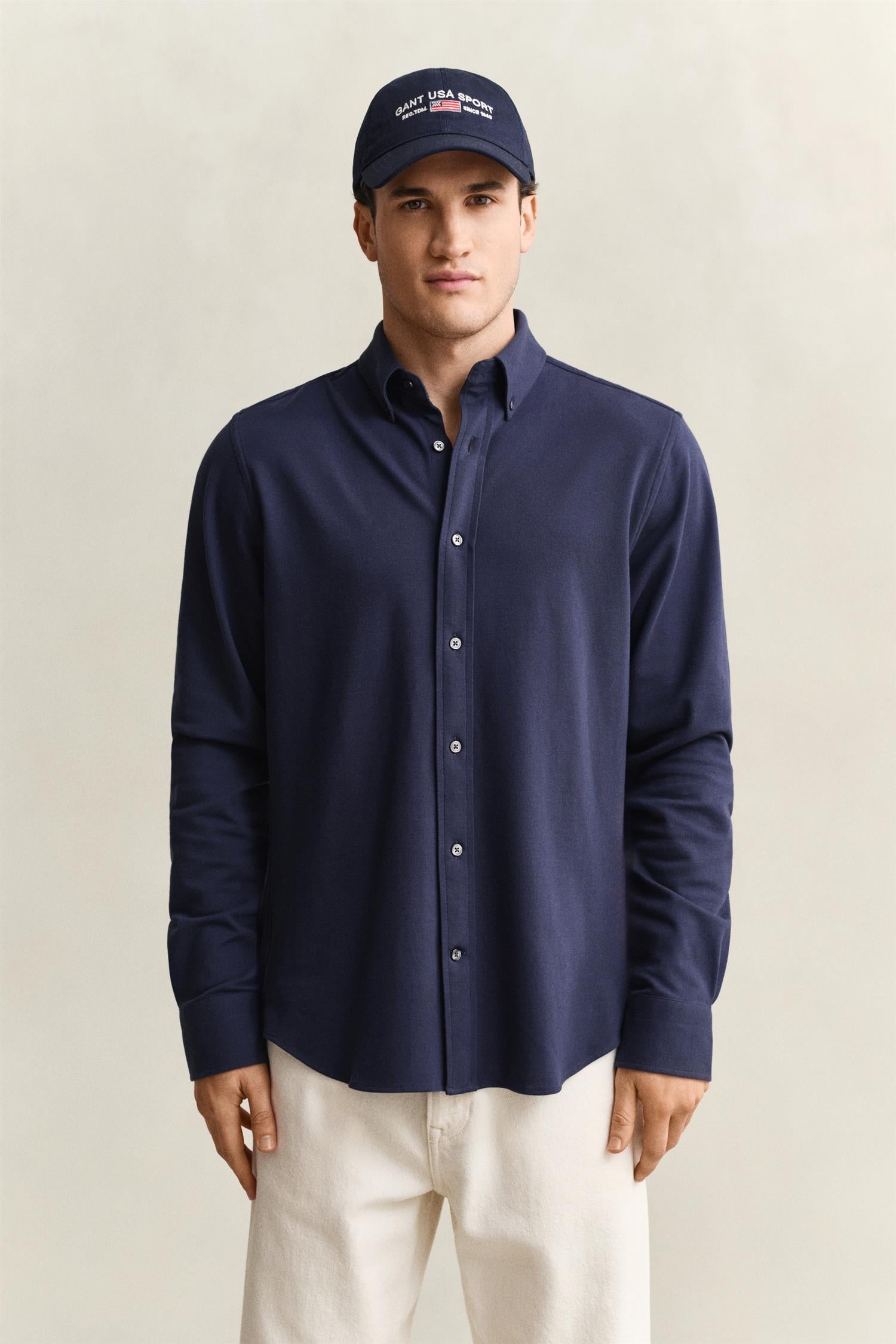 REG JERSEY PIQUE STRETCH SHIRT