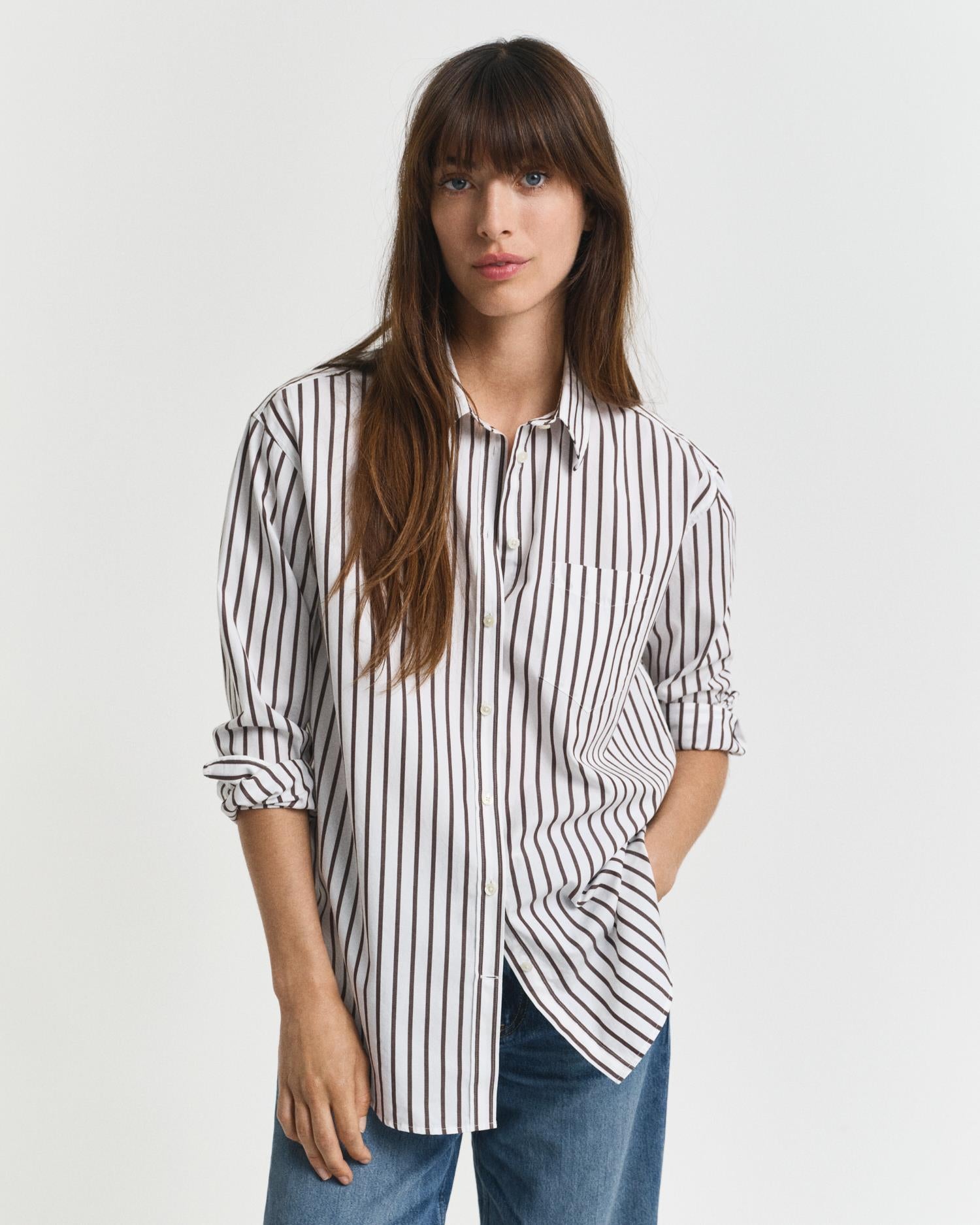 REL CLASSIC POPLIN STRIPED SHIRT