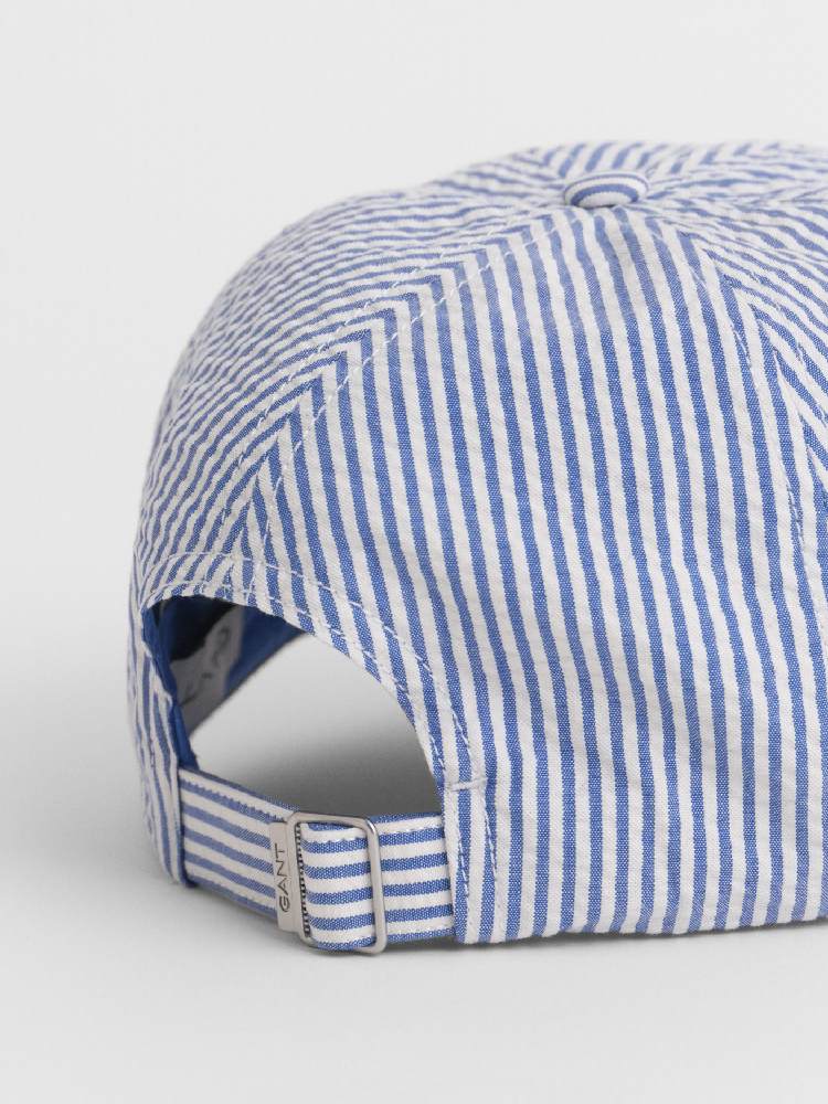 STRIPED SEERSUCKER CAP