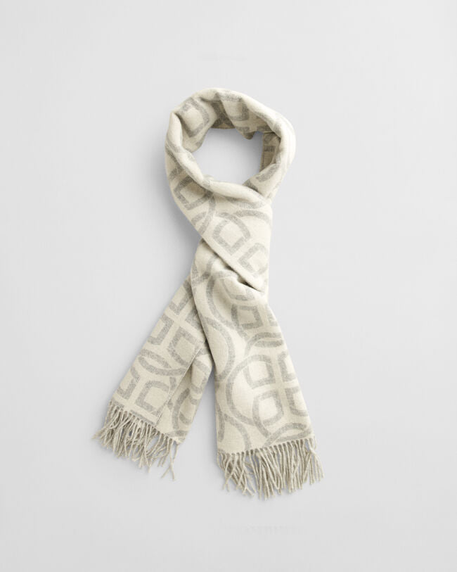 G PATTERN WOOL SCARF