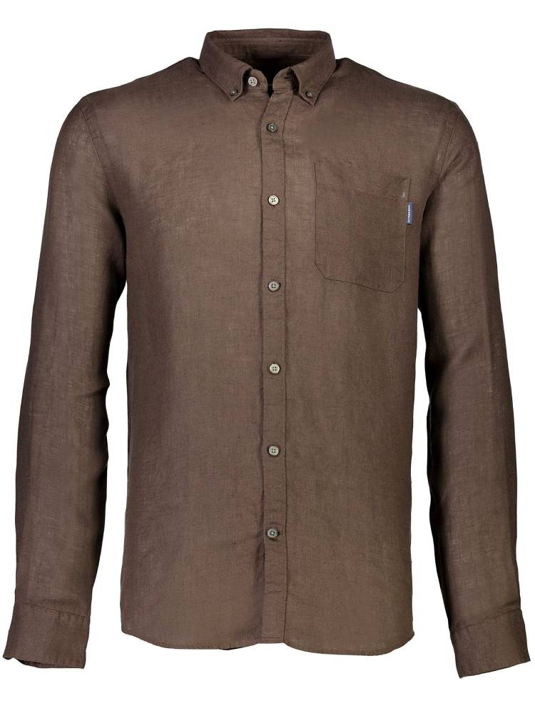 Pure linen L/S shirt
