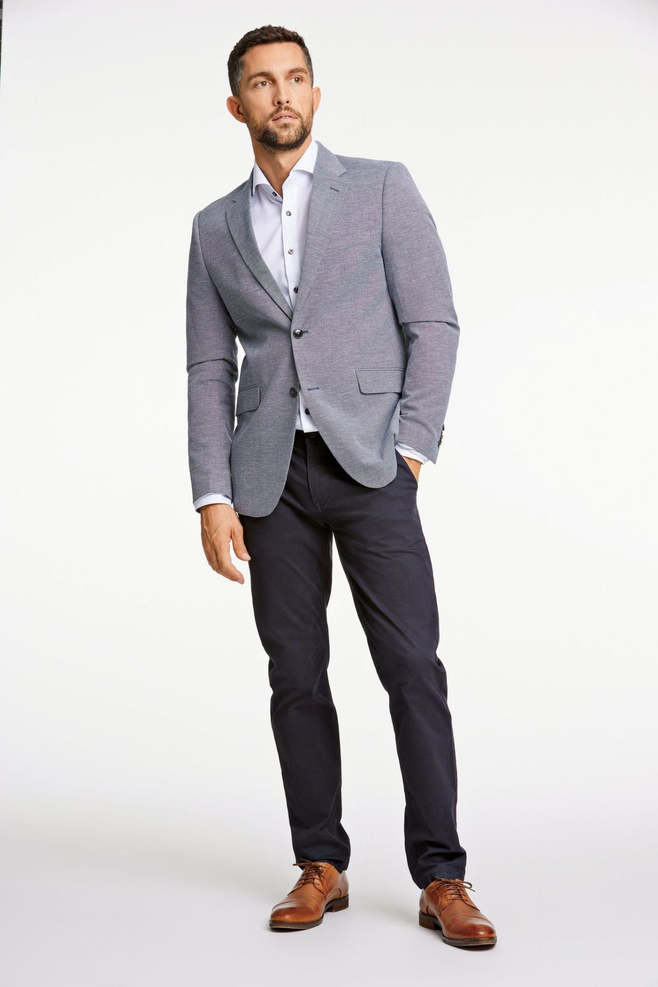 Linen mix blazer