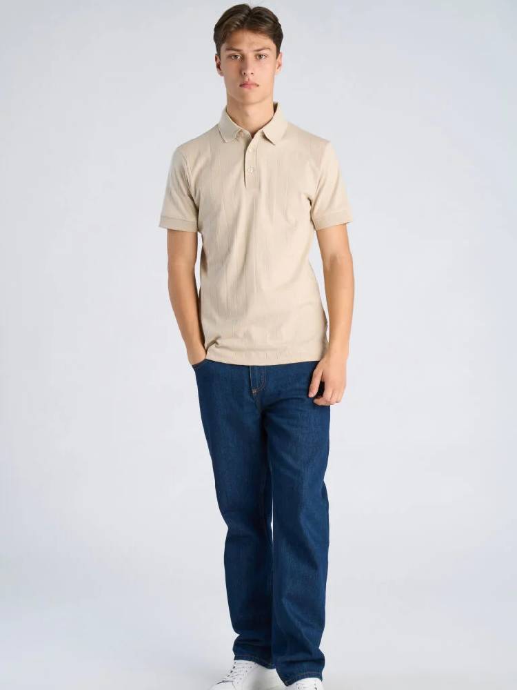 Needle drop polo S/S