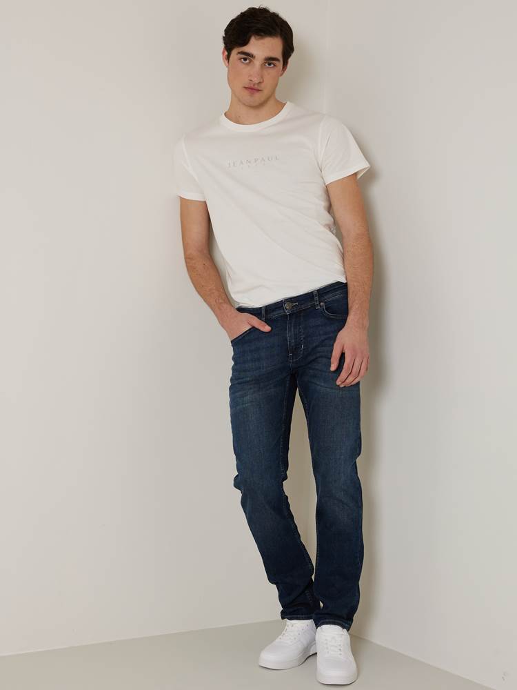 Pierre deep blue stretch