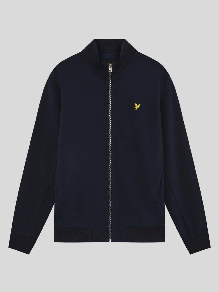 Pique Zip Through Sweatshirt