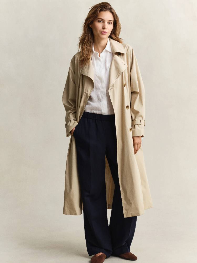 Linen Blend Pull On Pants