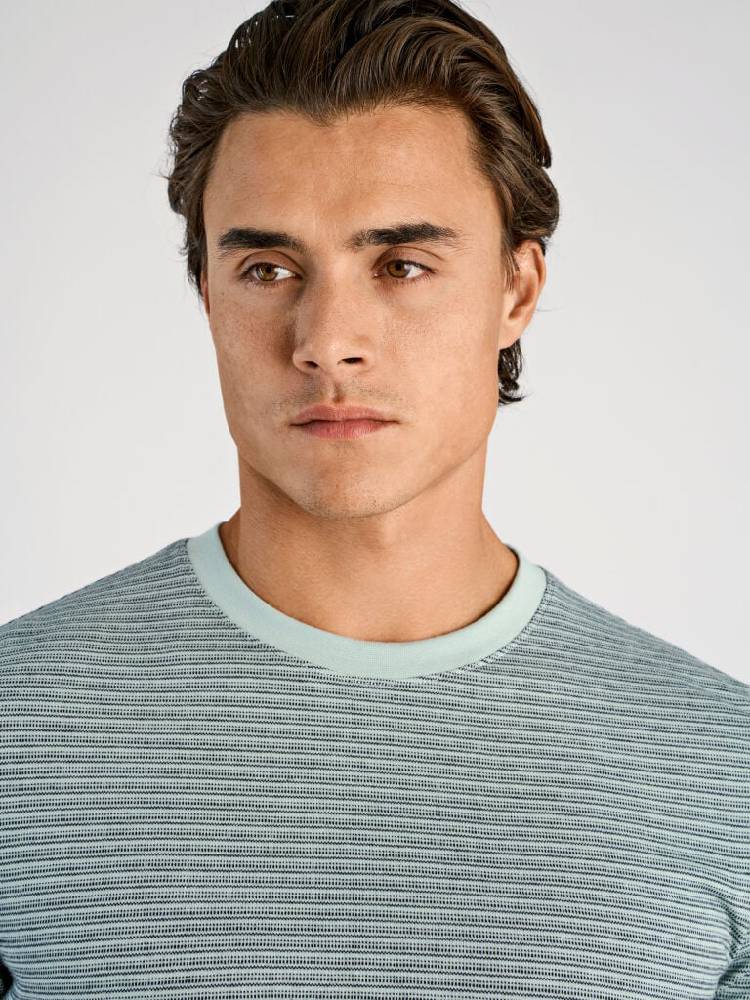 Striped o-neck tee S/S