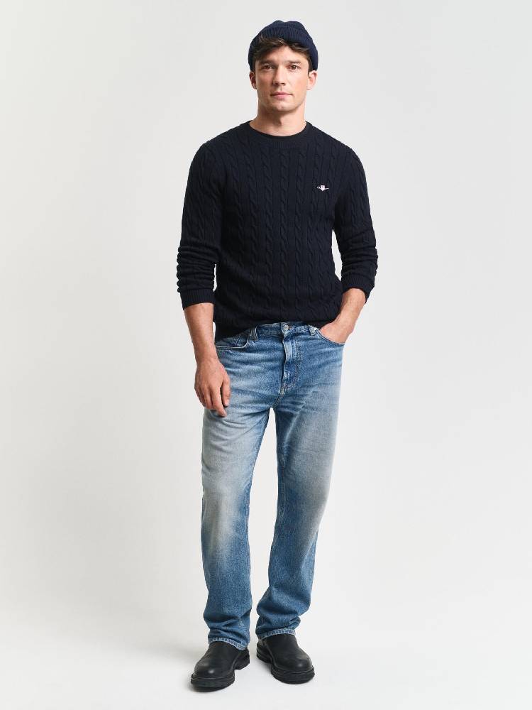Cotton Cable C-Neck