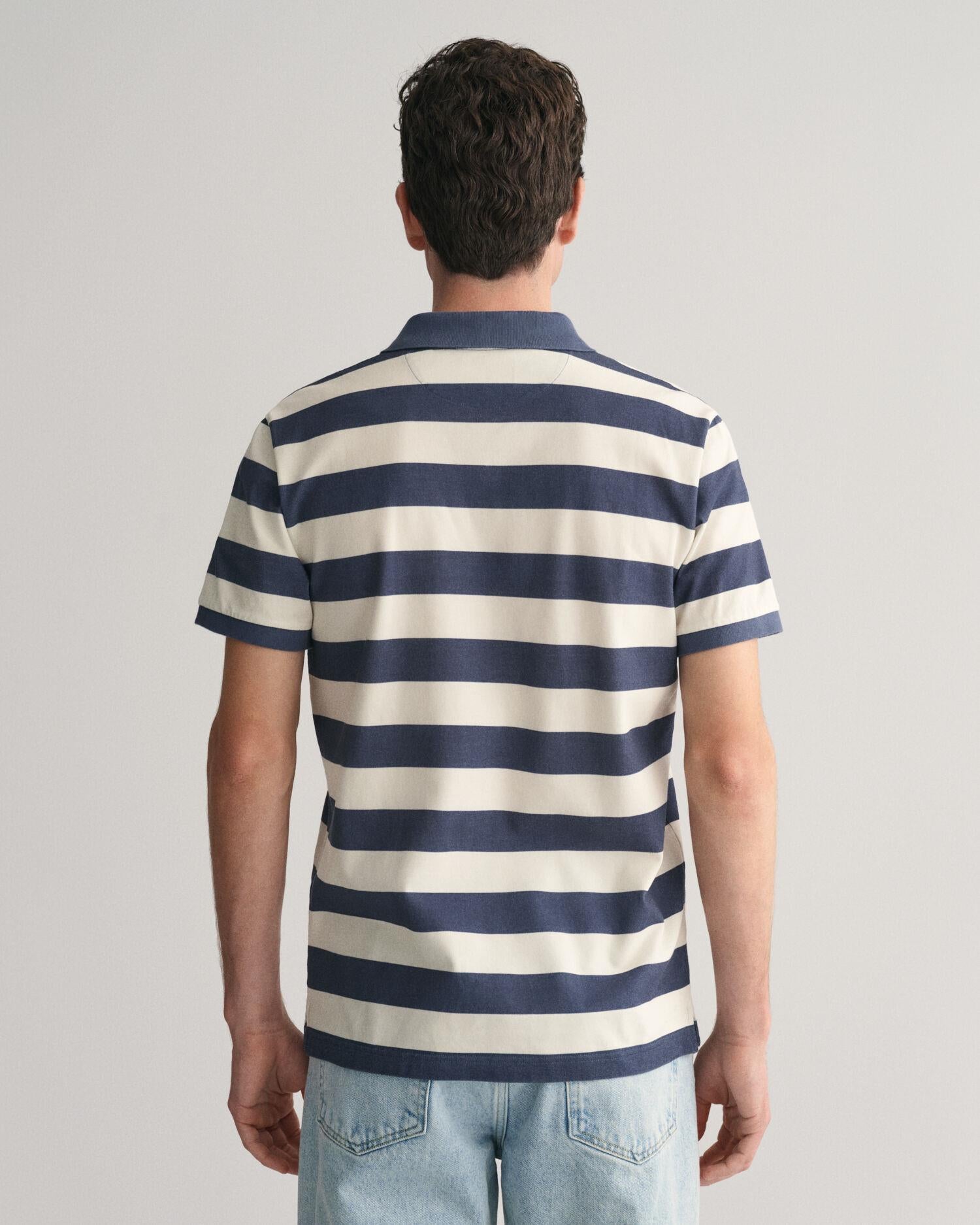 HEAVY WASHED STRIPED POLO