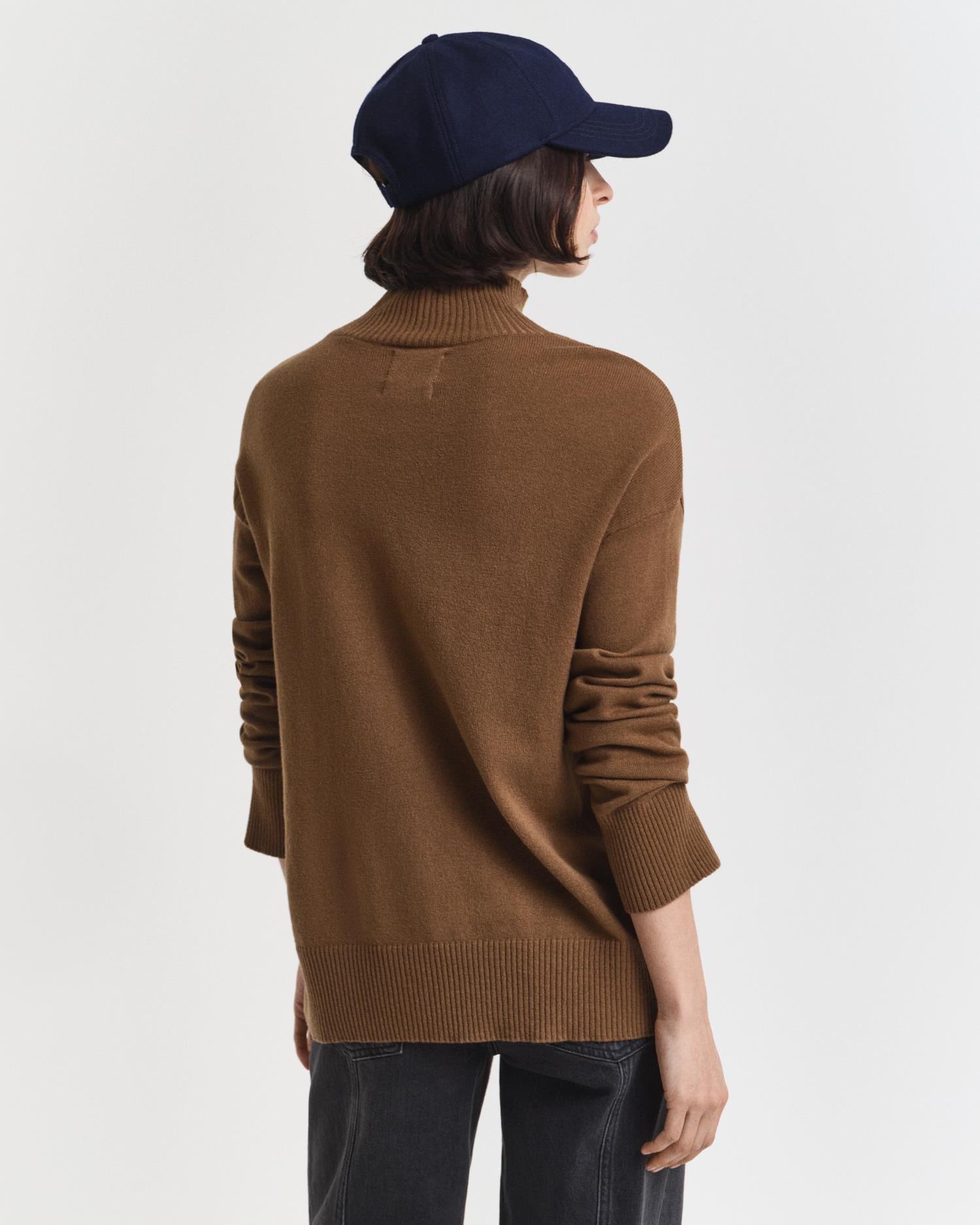 SUPERFINE LAMBSWOOL MOCK NECK