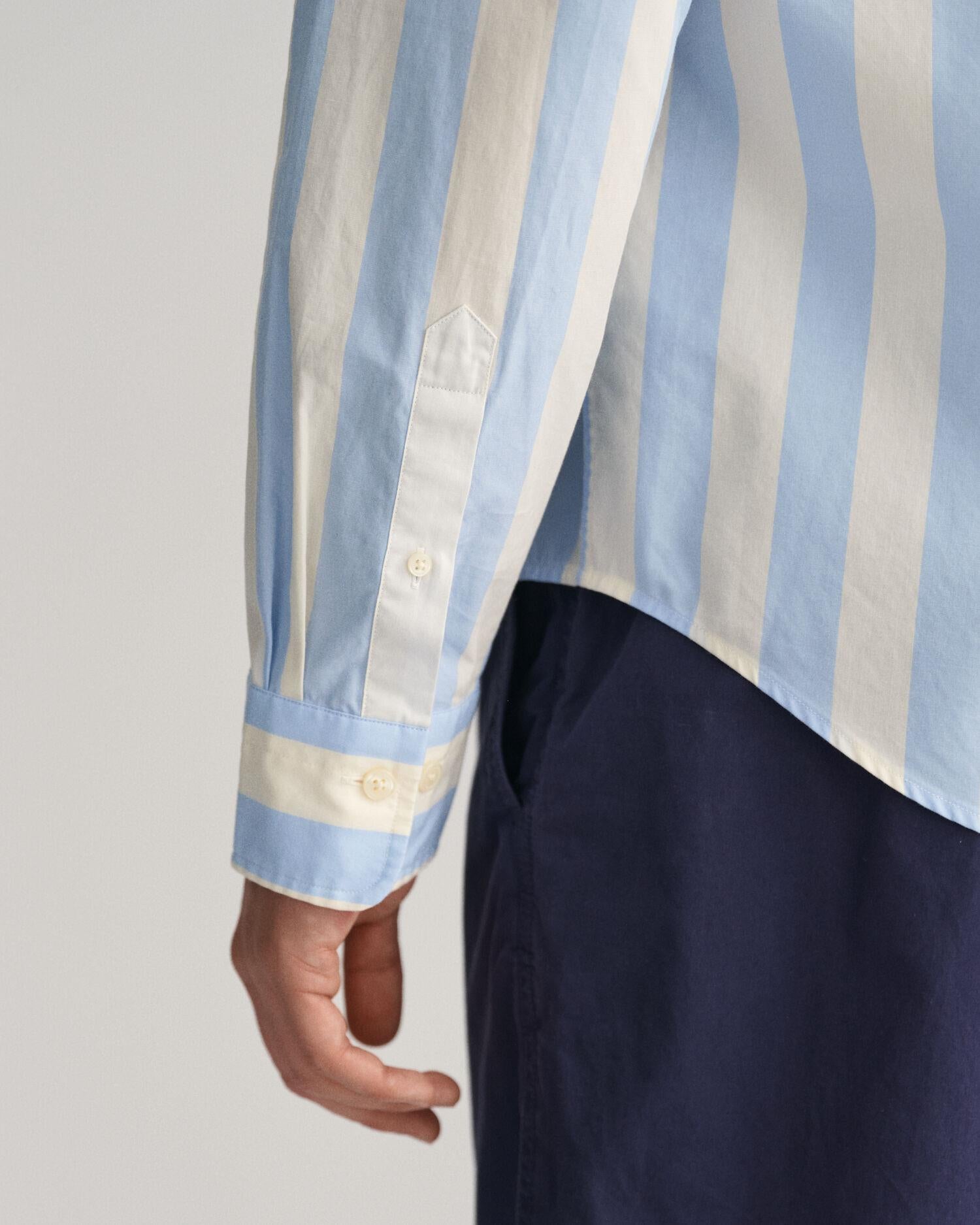 REG POPLIN PARASOL STRIPE SHIRT