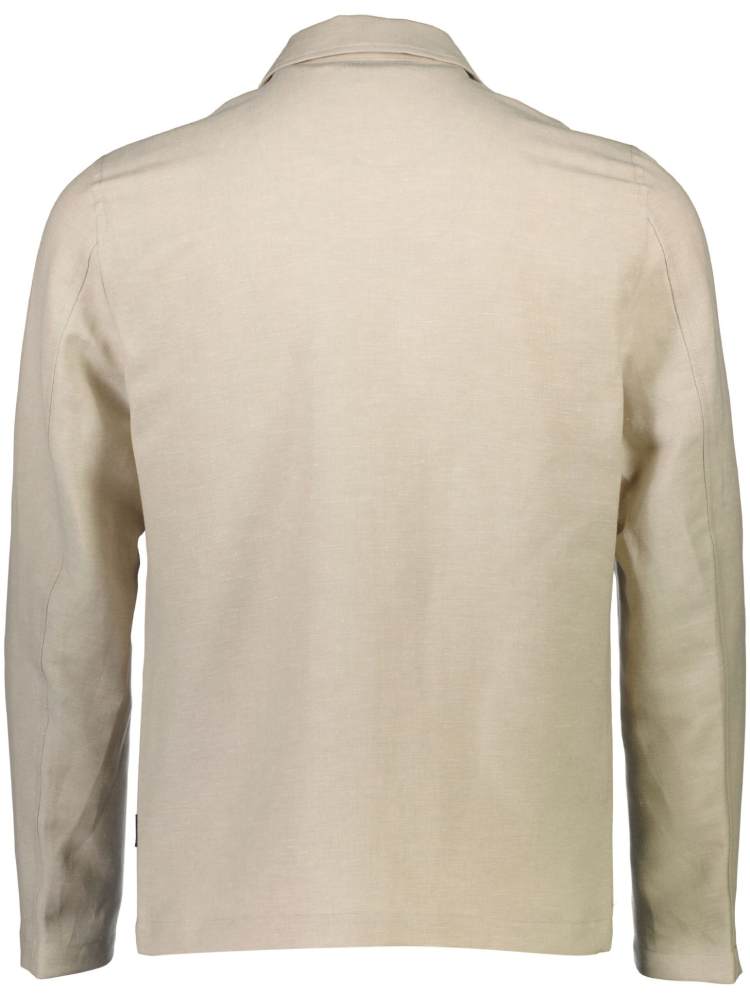 Linen blend blouson