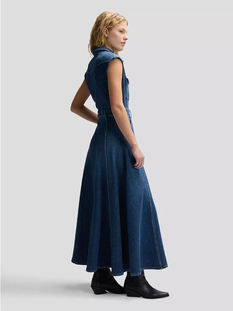 MAXI WESTERN DRESS DARK MAGIC