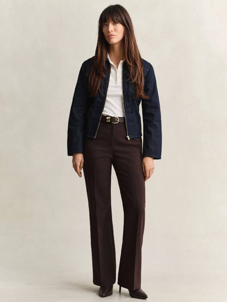 Slim Flared Slacks