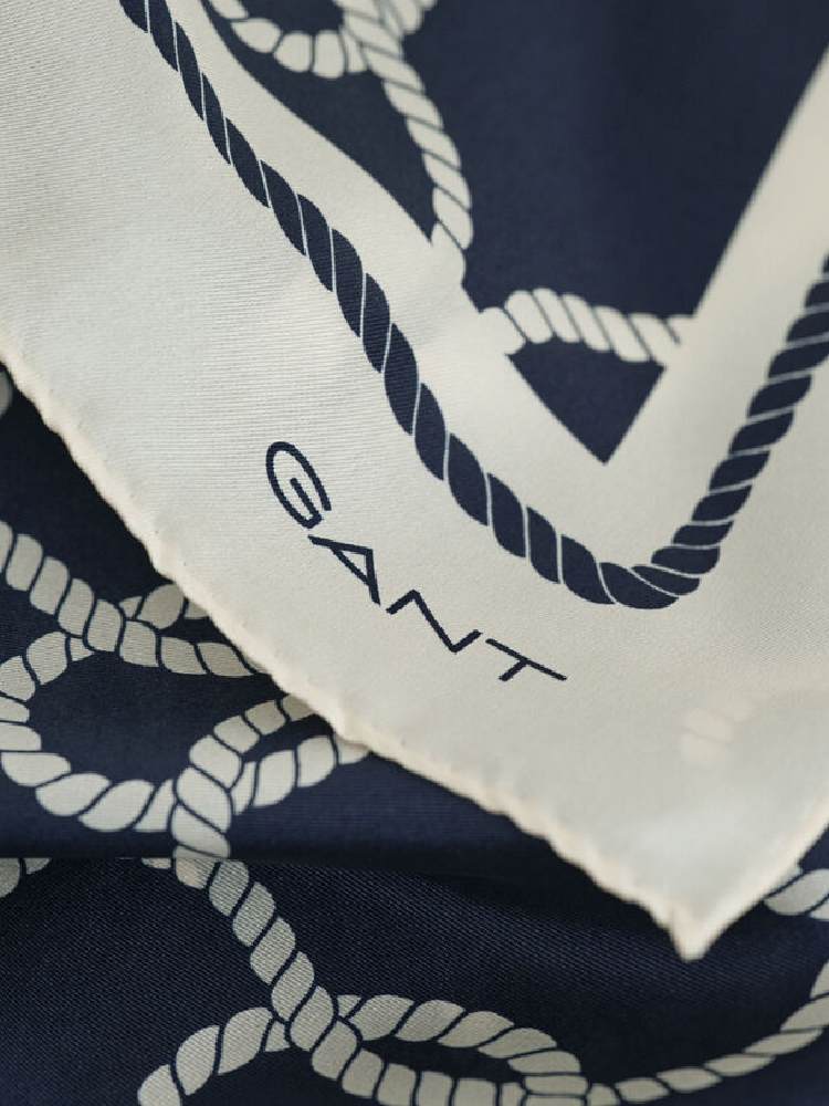 ROPE PRINT SILK SCARF