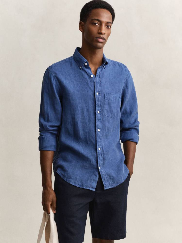 Reg Gmnt Dyed Linen Shirt
