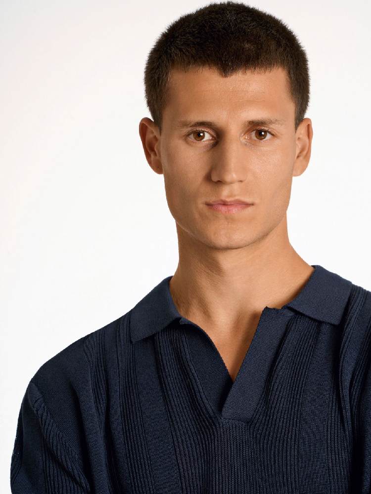 Knitted S/S polo