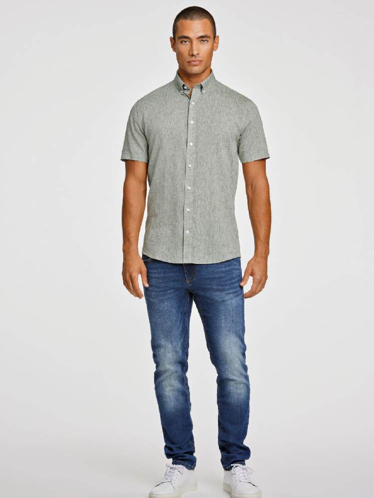 Linen/cotton shirt S/S