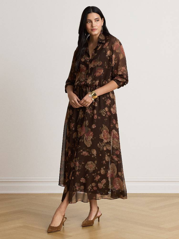 WOVEN-SHIRT DRESS-DRESSES