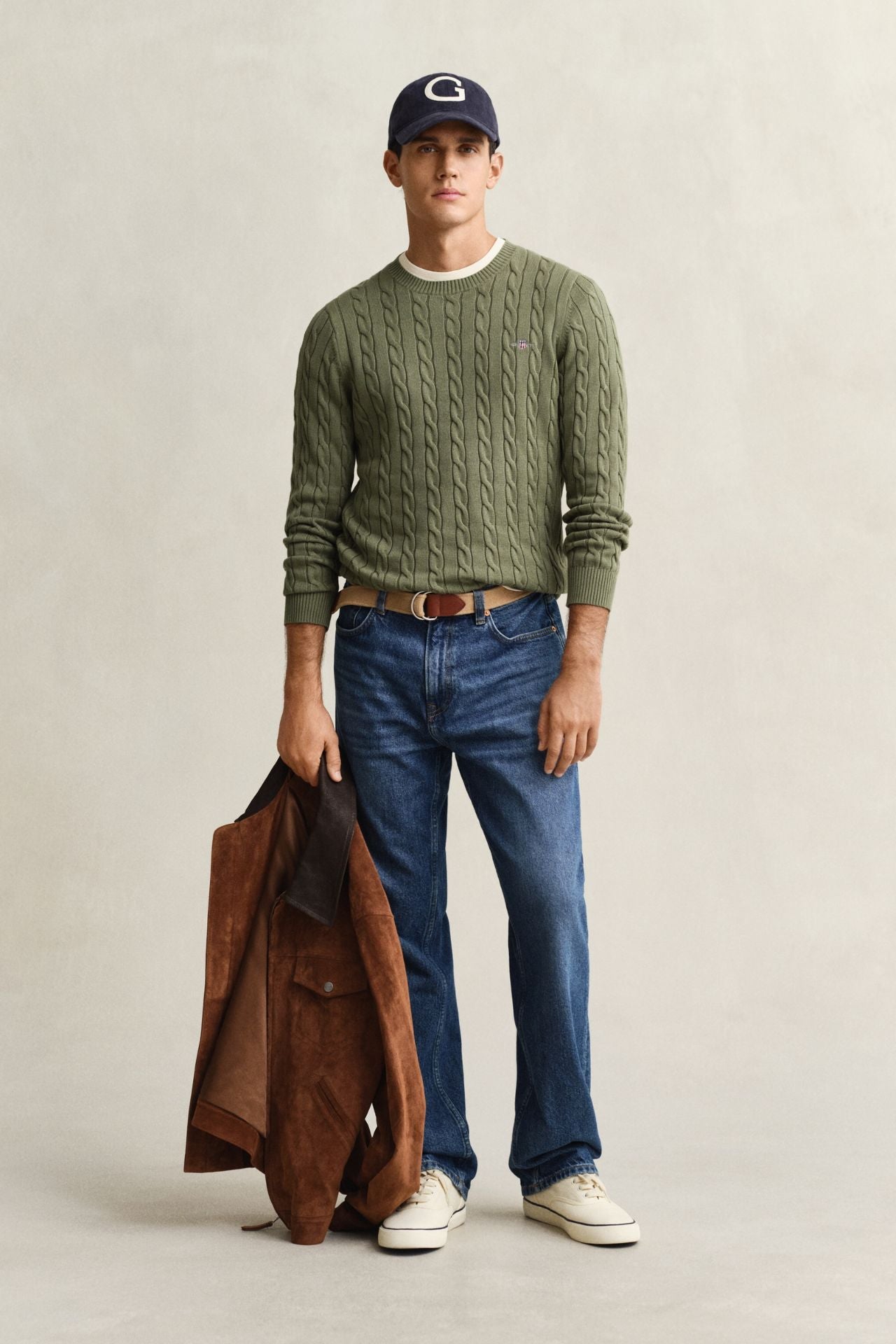 Cotton Cable C-Neck