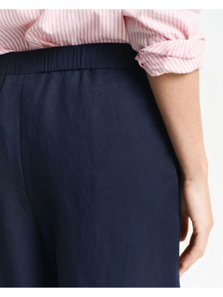 LINEN BLEND PULL ON PANTS