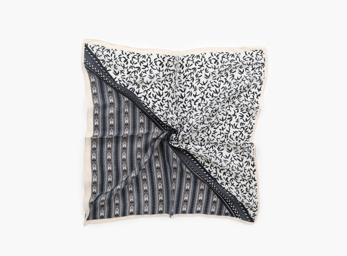 Skjerf Delt Mønster 70 x70 cm