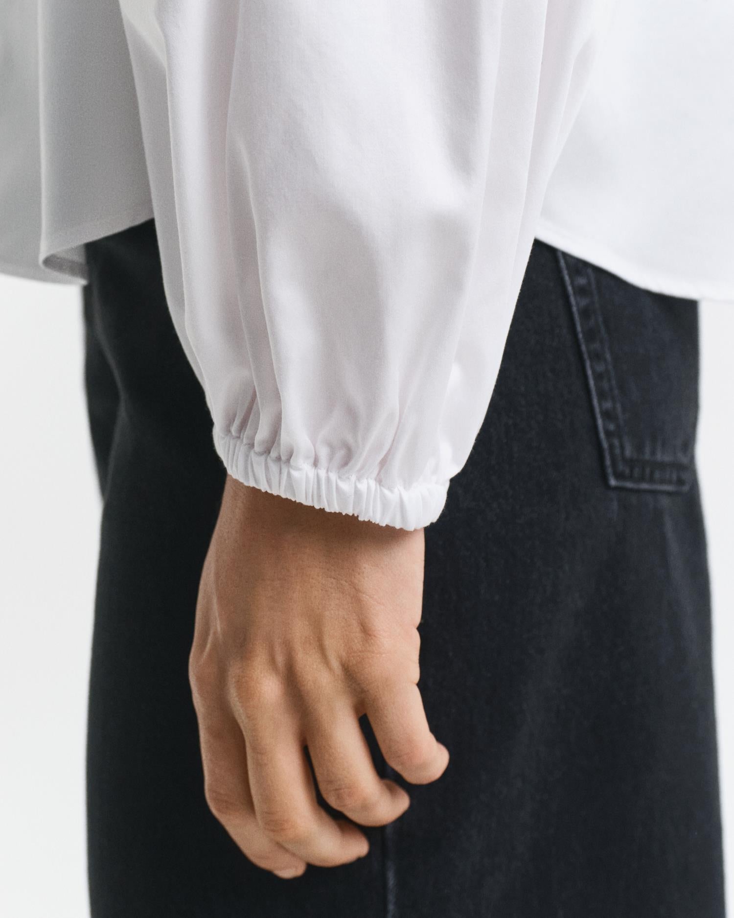 REG COTTON SATIN BLOUSE