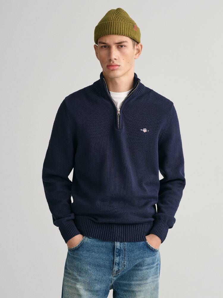 Bomullsgenser Med Half-Zip