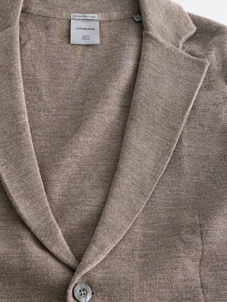 1927: Merino Blend Knitted Blazer
