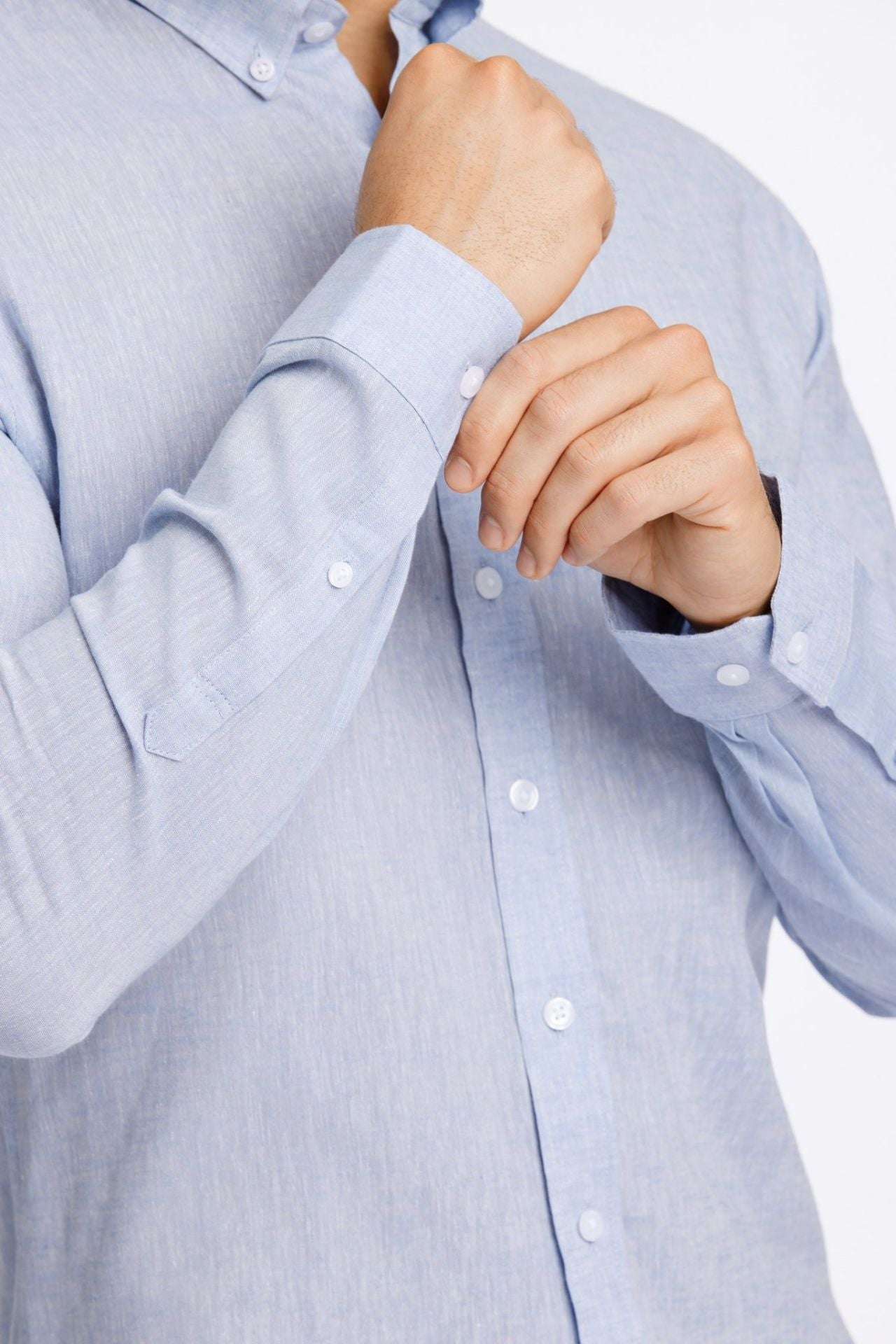 Linen/cotton shirt L/S