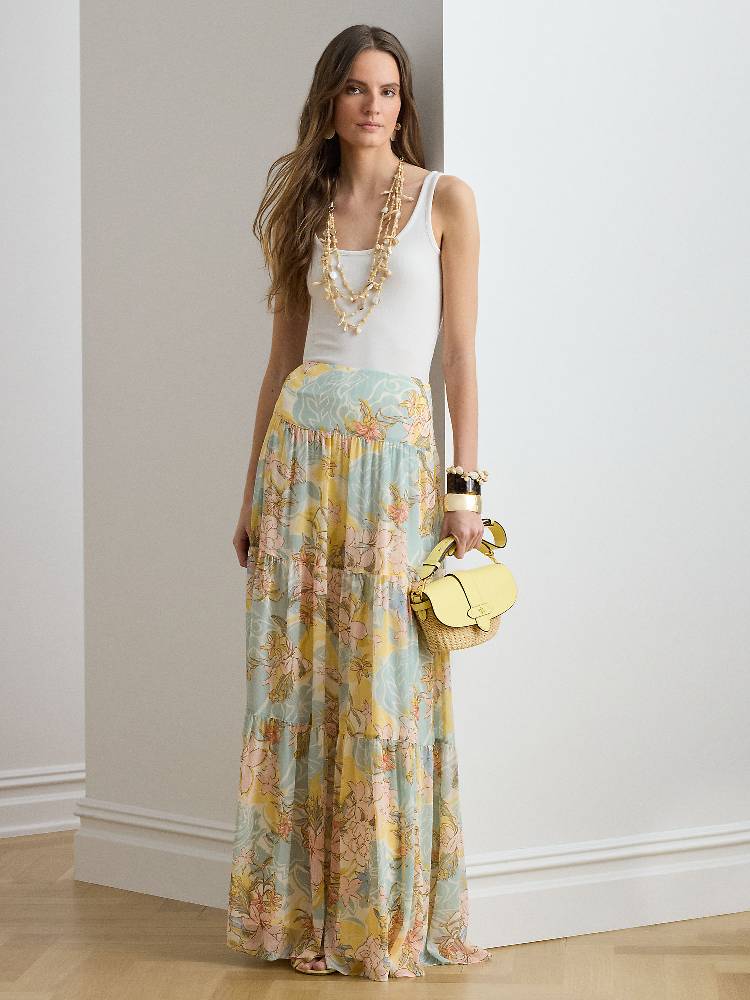 WOVEN-A LINE-SKIRT